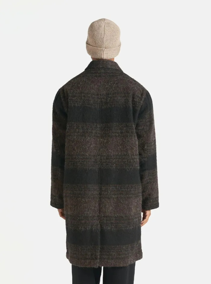 Account Coat In BrownBlack Alpaca Recycled Mix Men Universal Works Coats and Outerwear