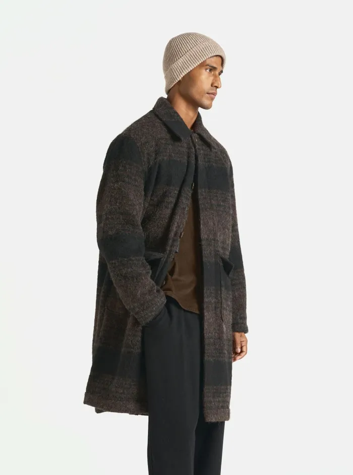 Account Coat In BrownBlack Alpaca Recycled Mix Men Universal Works Coats and Outerwear
