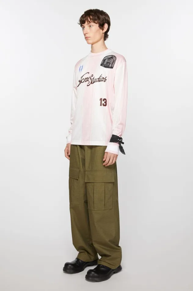 Acne Studios Light Print Scarf Blackwhite Men Scarves