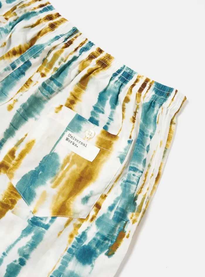 Boxer Short In Ecru Paint Print Men Universal Works Underwear