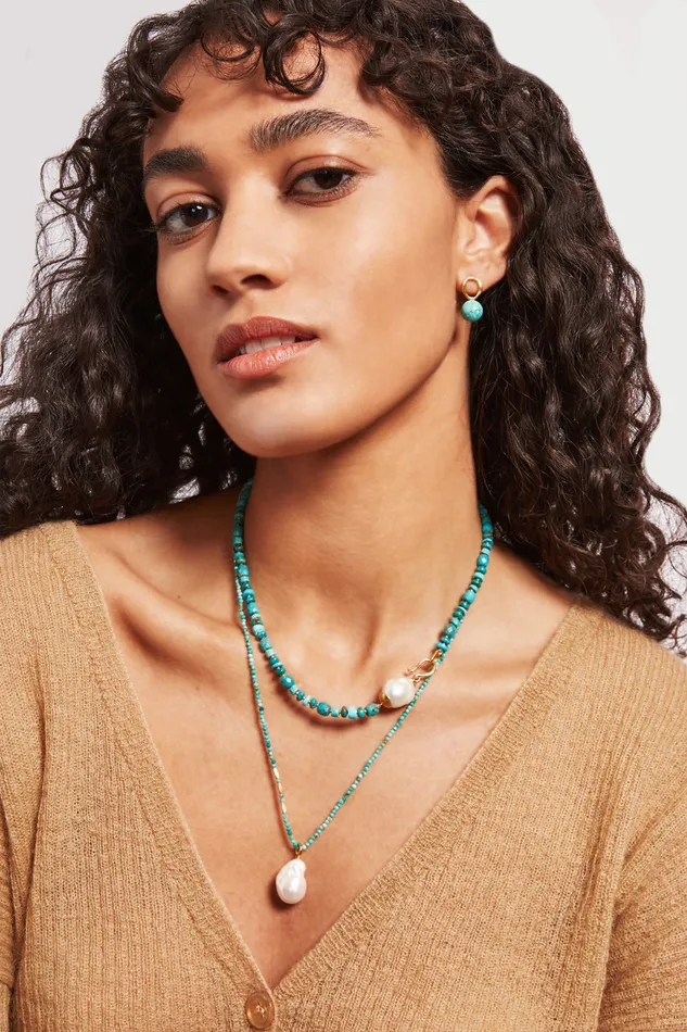 Chan Luu Necklaces Sophia Necklace Turquoise Mix 8211 Women