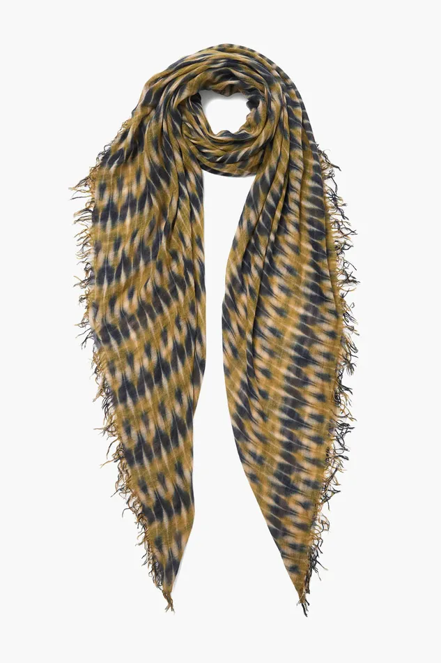 Chan Luu Scarves Cashmere And Silk Scarf Green Tie Dye 8211 Women