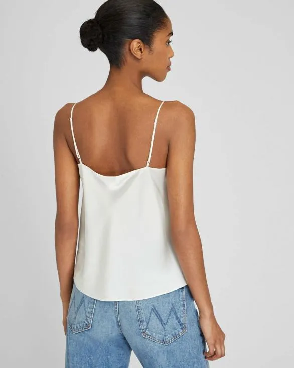 Club Monaco Tops Silk Charmeuse Cami White 8211 Women
