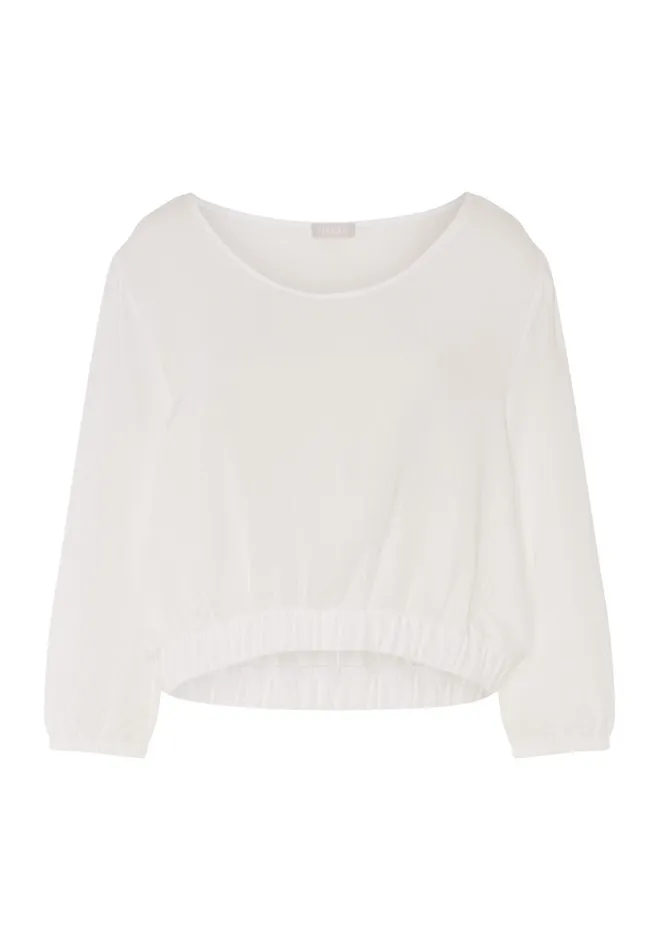 Cotton Muslin Top White Women HANRO Lounge Tops