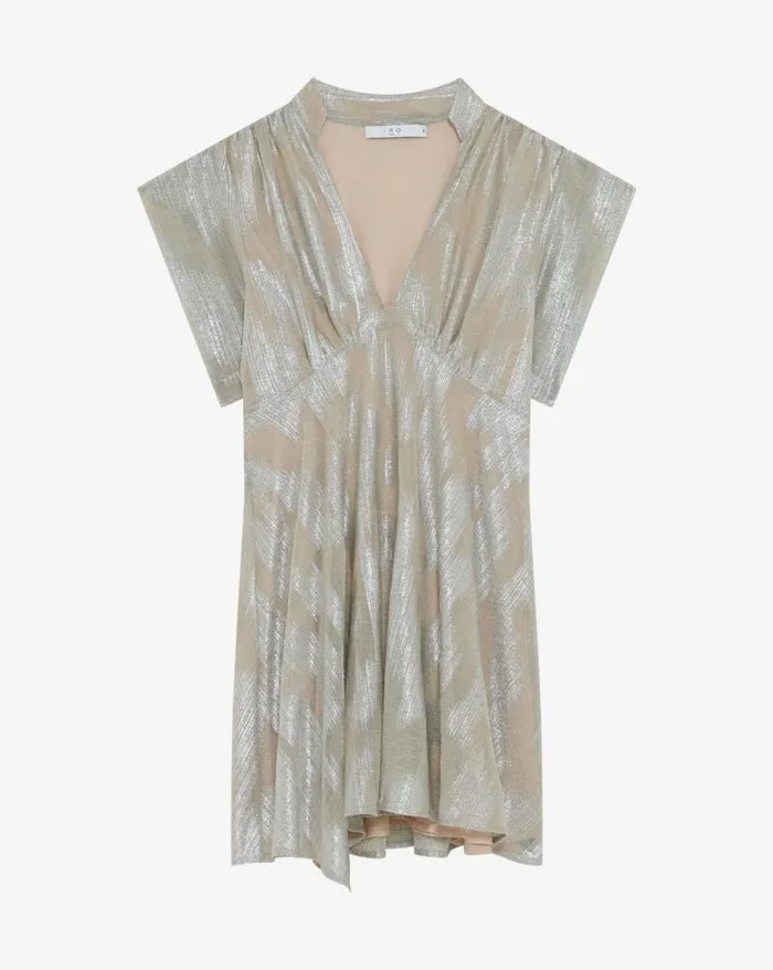Dresses Women IRO BRANDI SHORT LAM VNECK DRESS