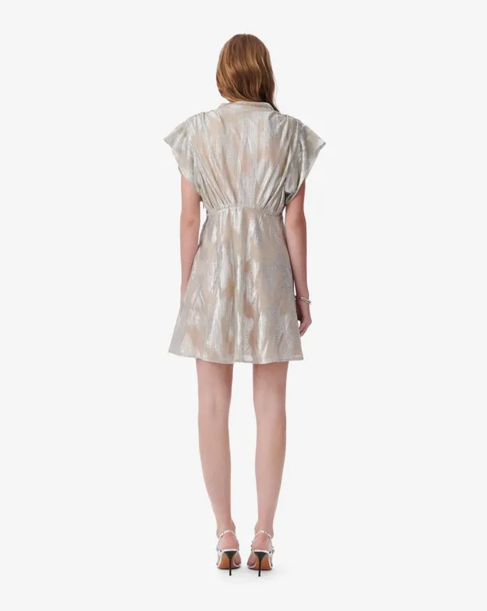 Dresses Women IRO BRANDI SHORT LAM VNECK DRESS