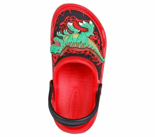 Foamies Swifters 8211 TRexBrights Red Kids SKECHERS Big Kids UK Sizes 36
