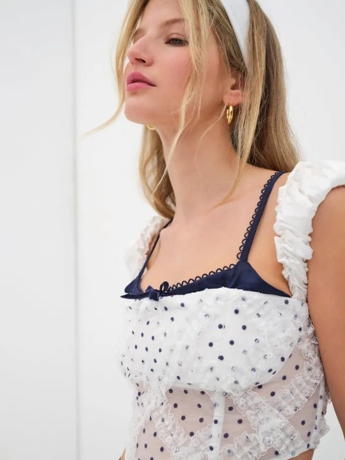 For Love and Lemons Tops Carmen Top White 8211 Women For Love and Lemons Tops Carmen Top White 8211 Women