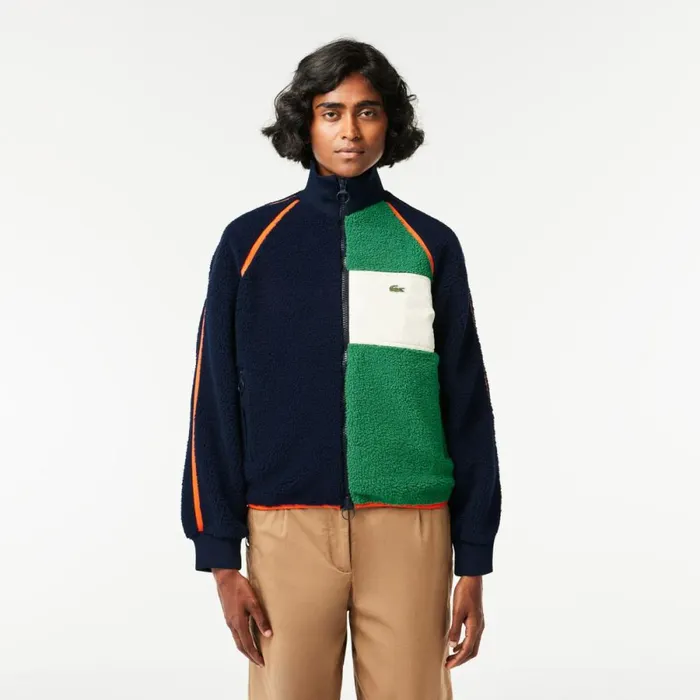 Jackets and Coats Women Lacoste Women039s Contrast Accent Fleece Sweatshirt Navy Blue Green White Orange Pqi Jackets and Coats Women Lacoste Women039s Contrast Accent Fleece Sweatshirt Navy Blue Green White Orange Pqi