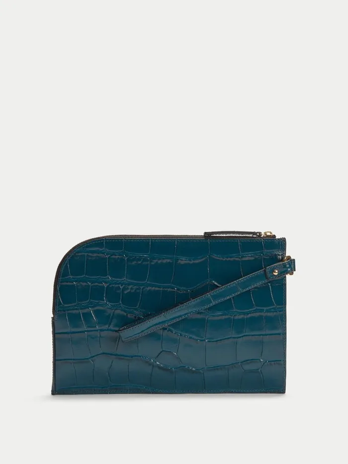 Jigsaw Bags and Clutches Women Sophia Rounded Pouch Blue