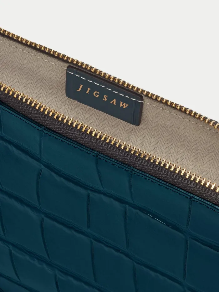 Jigsaw Bags and Clutches Women Sophia Rounded Pouch Blue