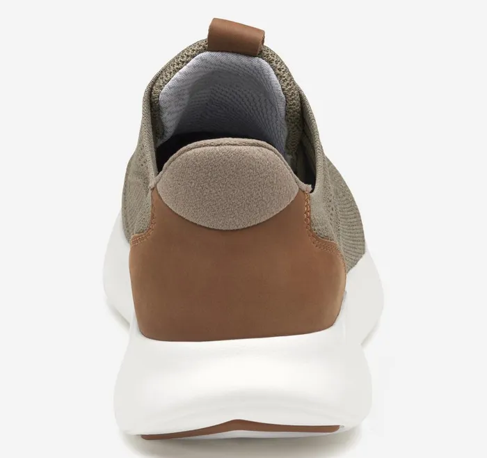Johnston and Murphy Amherst 20 Knit Plain Toe Taupe Heathered Knit Men LaceUps Johnston and Murphy Amherst 20 Knit Plain Toe Taupe Heathered Knit Men LaceUps