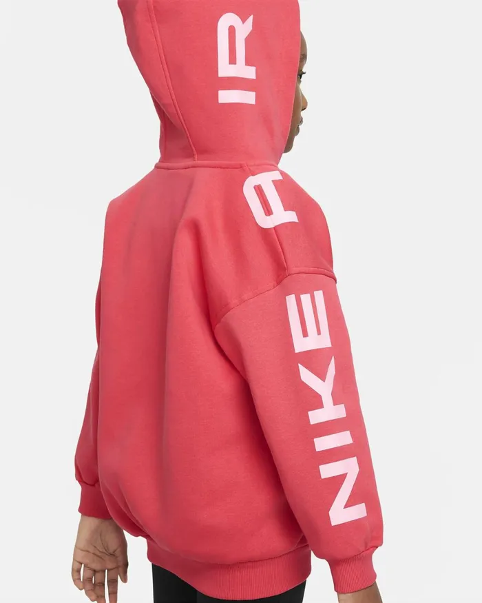 Kids Nike All Clothing Air Club Fleece Light Fusion Redmedium Soft Pink