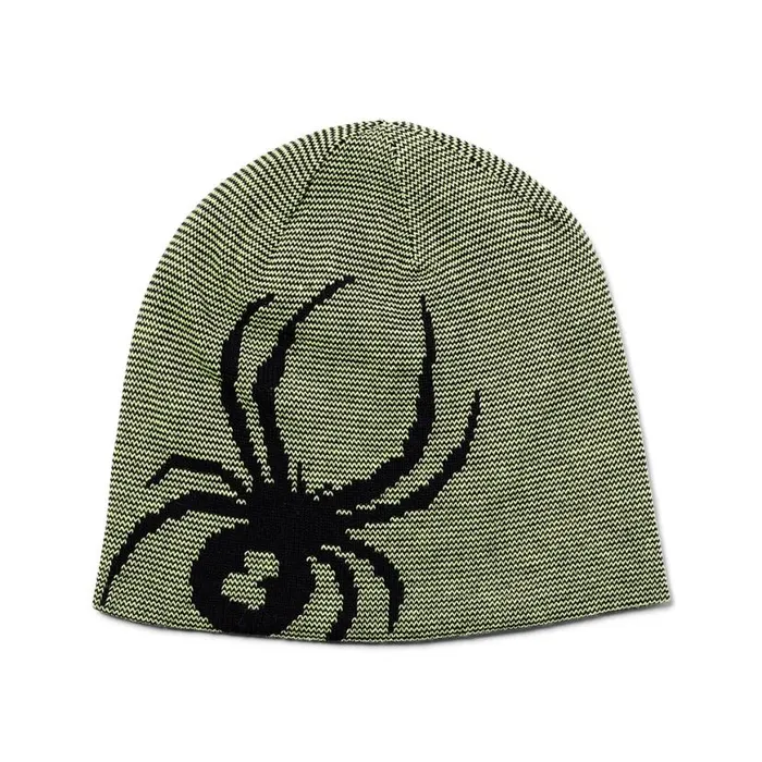 Kids Reversible Bug Beanie Lime Ice Spyder Hats