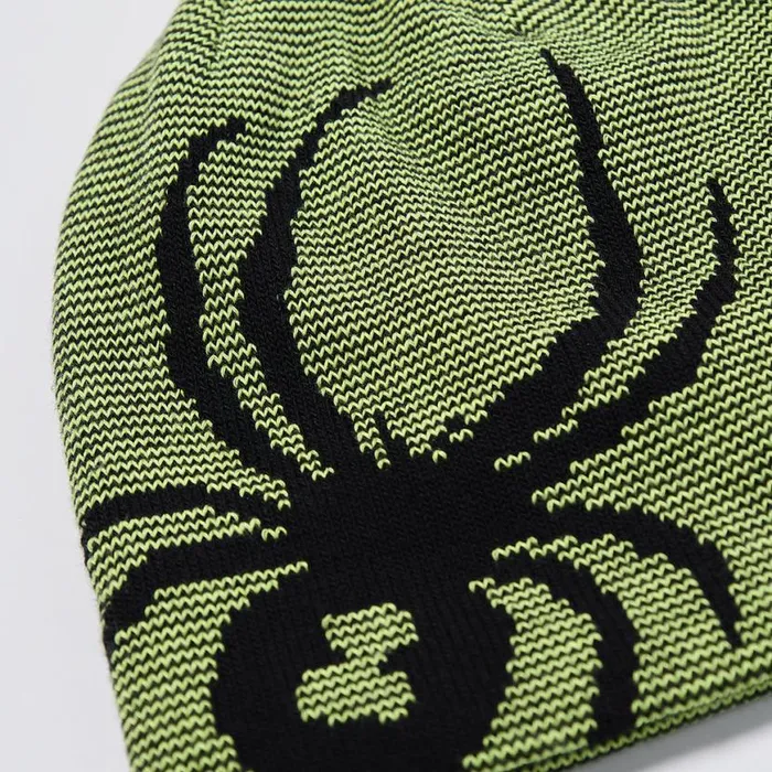 Kids Reversible Bug Beanie Lime Ice Spyder Hats