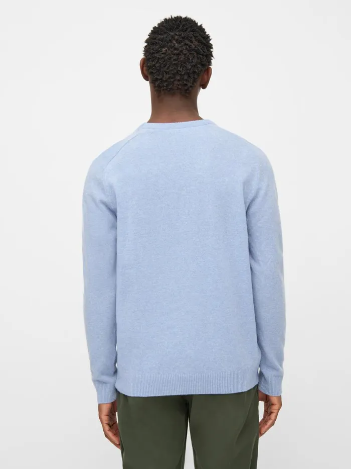 KnowledgeCotton Apparel Knits Basic Oneck Knit Asley Blue 8211 Men KnowledgeCotton Apparel Knits Basic Oneck Knit Asley Blue 8211 Men