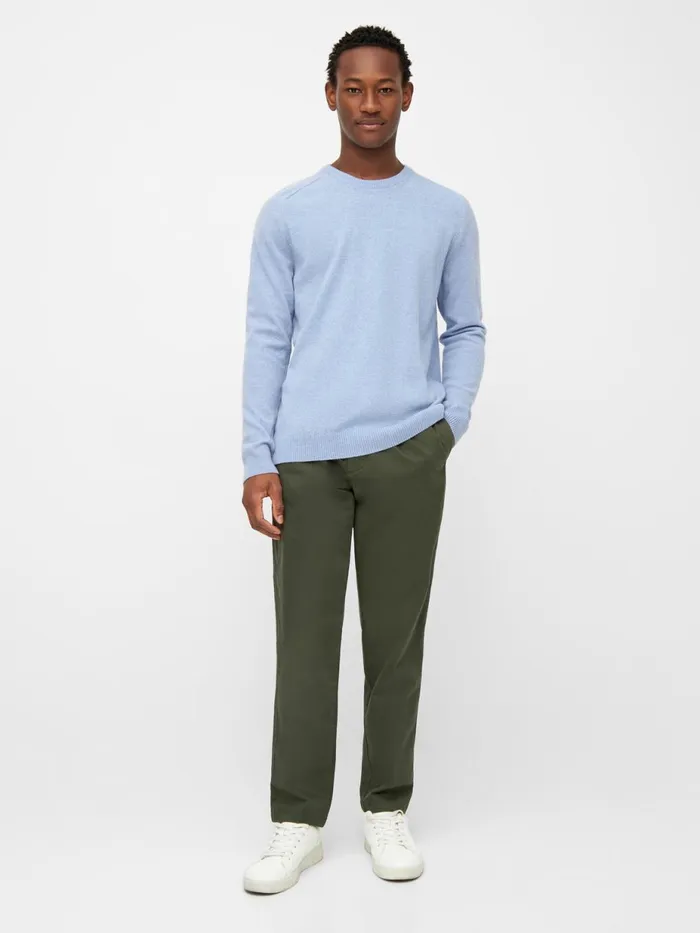KnowledgeCotton Apparel Knits Basic Oneck Knit Asley Blue 8211 Men KnowledgeCotton Apparel Knits Basic Oneck Knit Asley Blue 8211 Men