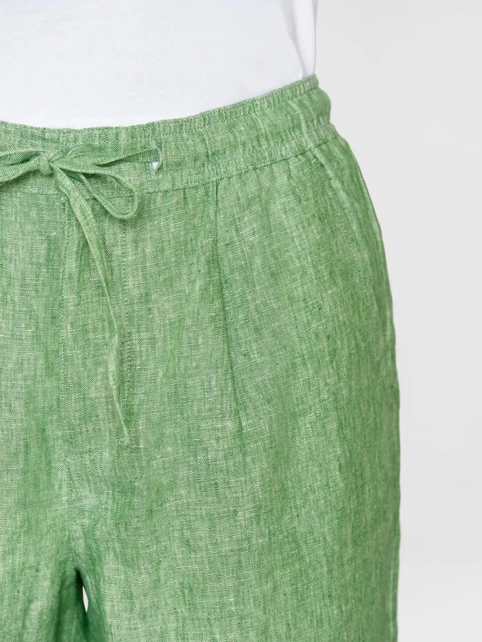 KnowledgeCotton Apparel Shorts Loose Linen Shorts Shale Green 8211 Men KnowledgeCotton Apparel Shorts Loose Linen Shorts Shale Green 8211 Men