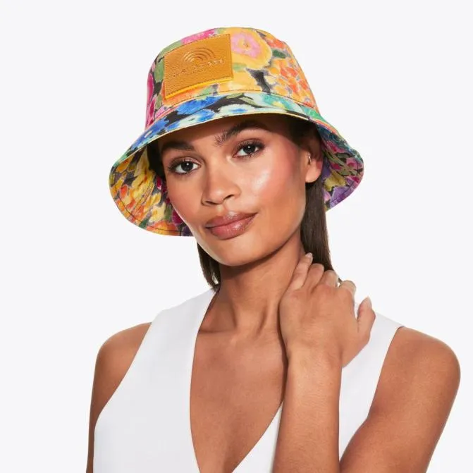Kurt Geiger Hats Southbank Bucket Hat Black Green 8211 Women
