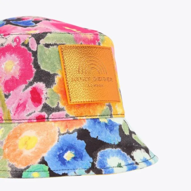 Kurt Geiger Hats Southbank Bucket Hat Black Green 8211 Women