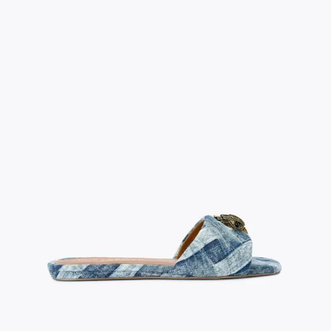 Kurt Geiger Sandals Kensington Flat Sandal Denim 8211 Women