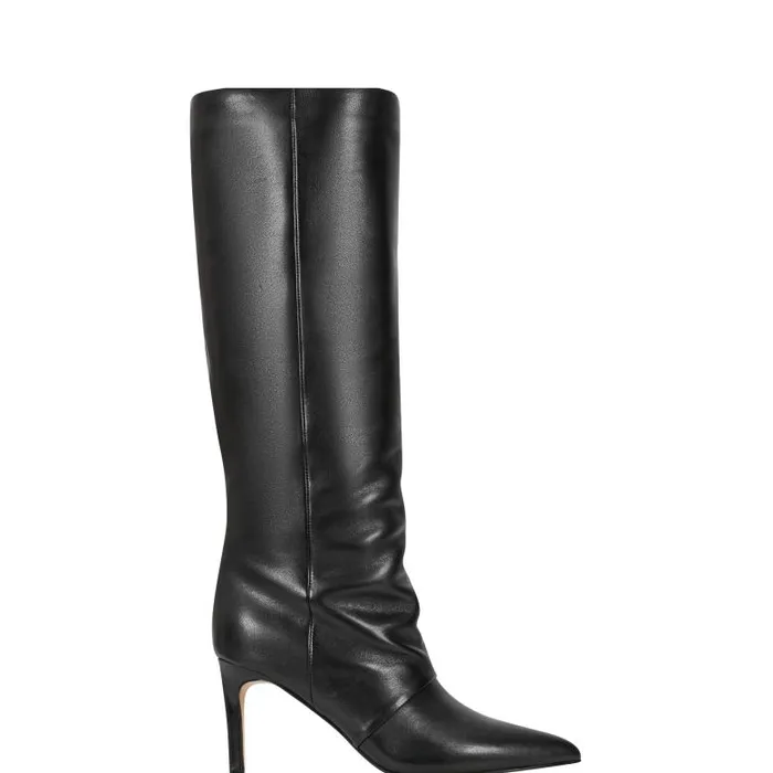 Marc Fisher Boots Women Narysa Dress Boot Black Leather