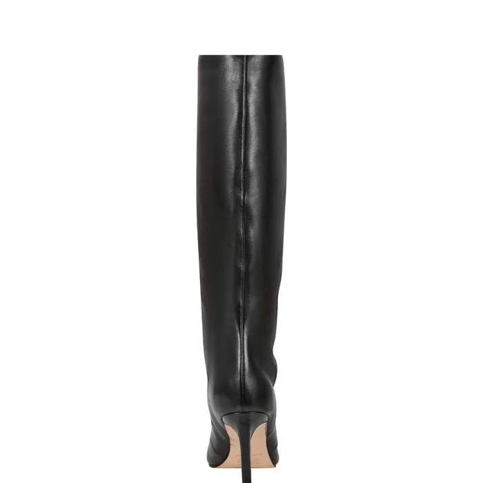 Marc Fisher Boots Women Narysa Dress Boot Black Leather
