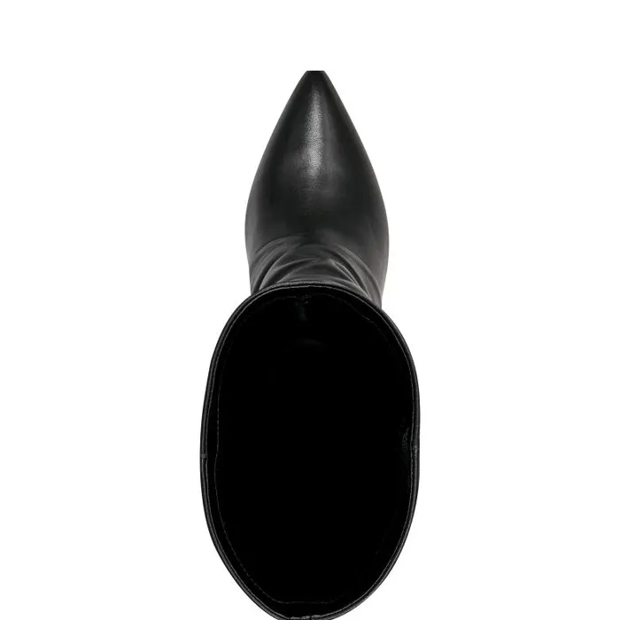 Marc Fisher Boots Women Narysa Dress Boot Black Leather