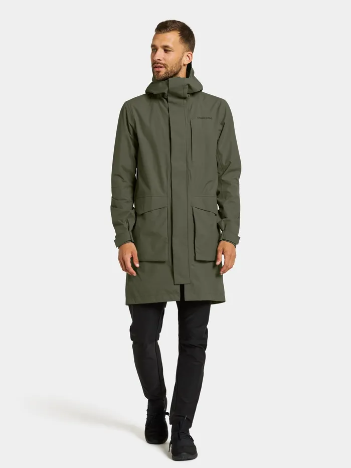Men Andreas Parka Deep Green Didriksons Spring Jackets
