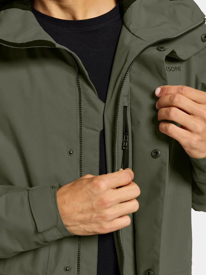 Men Andreas Parka Deep Green Didriksons Spring Jackets