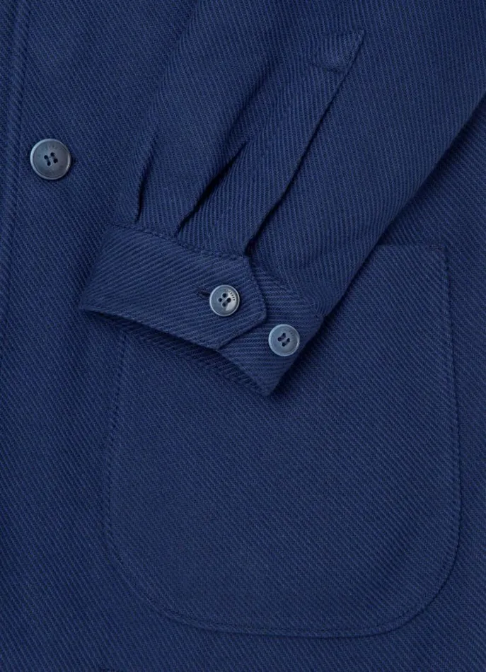 Men Blazers Hackett London Cotton Blazer Navy