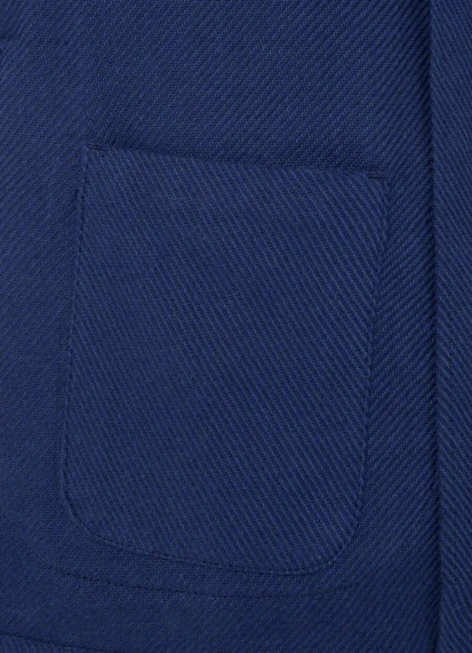 Men Blazers Hackett London Cotton Blazer Navy