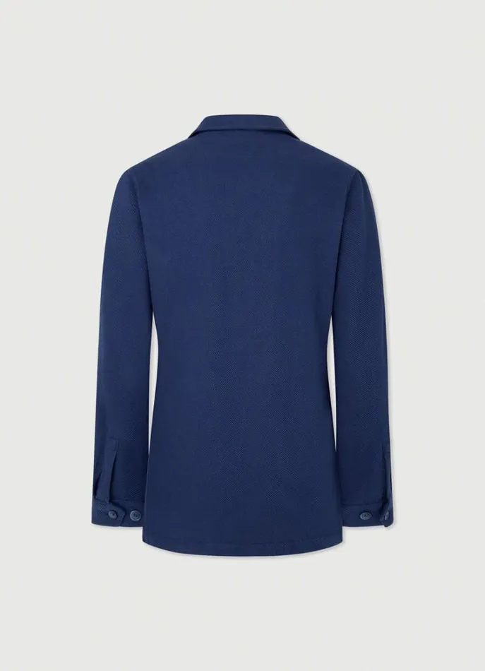Men Blazers Hackett London Cotton Blazer Navy