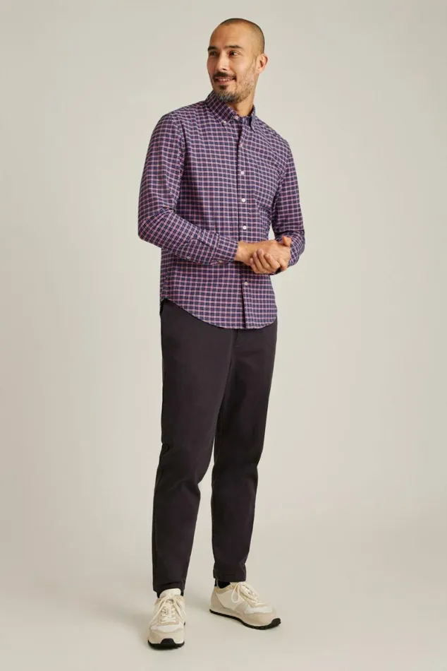 Men Everyday Oxford Shirt Riverfront Plaid Bonobos Business Casual Shirts