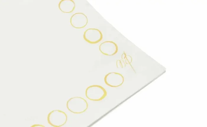 Men Ivory And Yellow Silk Pocket Square Manolo Blahnik Pocket Squares