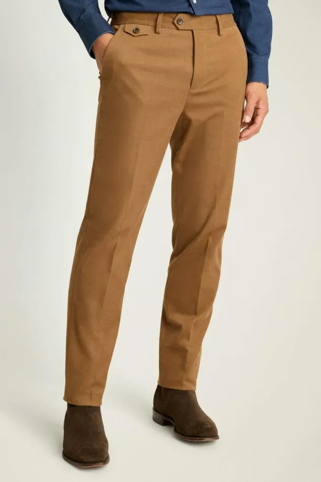 Men Jetsetter Italian Brushed Cotton Dress Pant British Khaki Bonobos Dress Pants