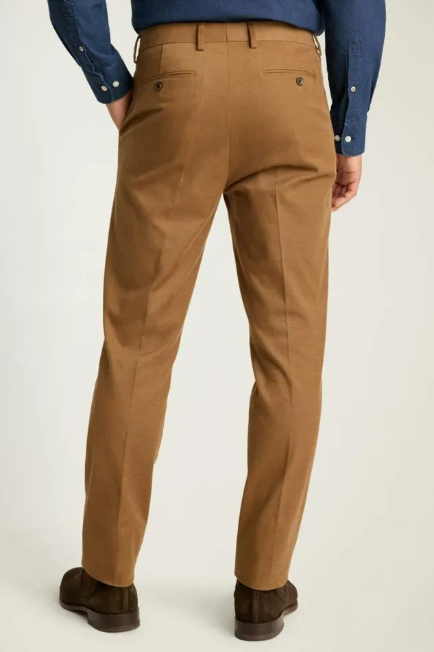 Men Jetsetter Italian Brushed Cotton Dress Pant British Khaki Bonobos Dress Pants
