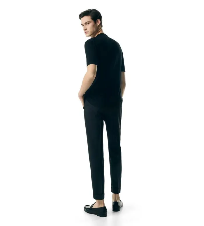 Men Knitwear Tom Ford Pure Silk Crew TShirt Black Men Knitwear Tom Ford Pure Silk Crew TShirt Black