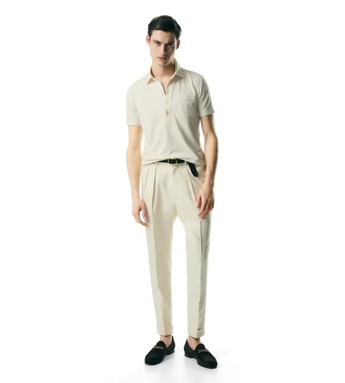 Men Knitwear Tom Ford Silk Blend Piquet Polo Men Knitwear Tom Ford Silk Blend Piquet Polo