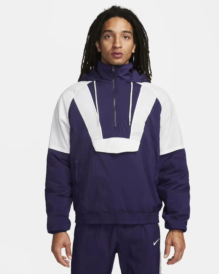 Men Nike Jackets Nike Purple Inkphoton Dustwhite