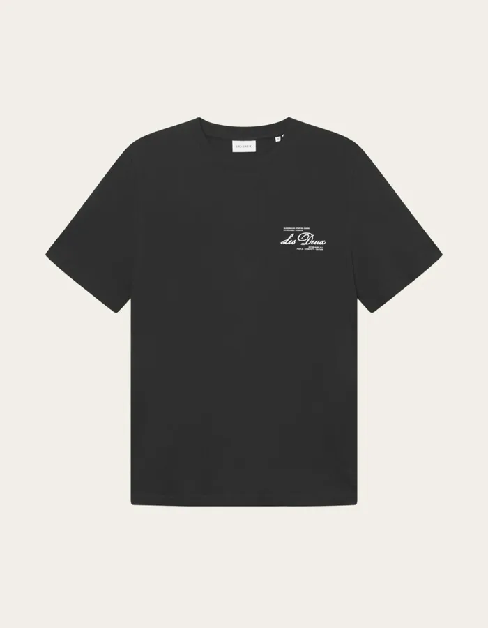 Men Scandinavian TShirt 8211 BlackIvory Les Deux Tshirts