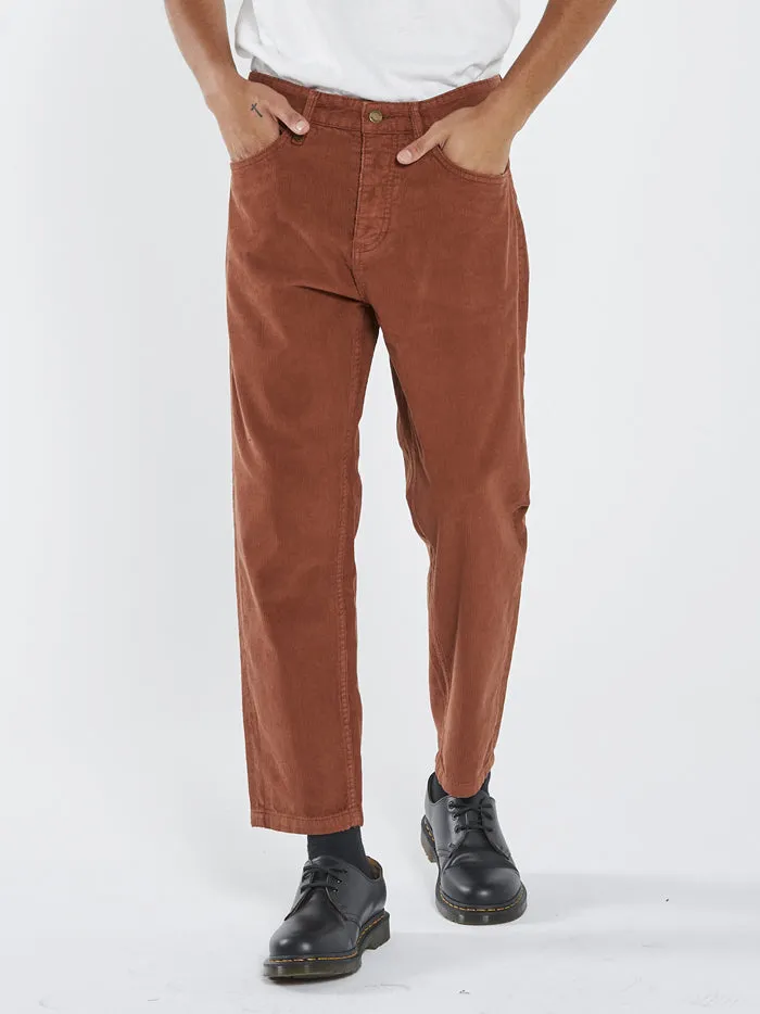 Mens Chopped Denim Cord Jean Coffee Thrills Denim