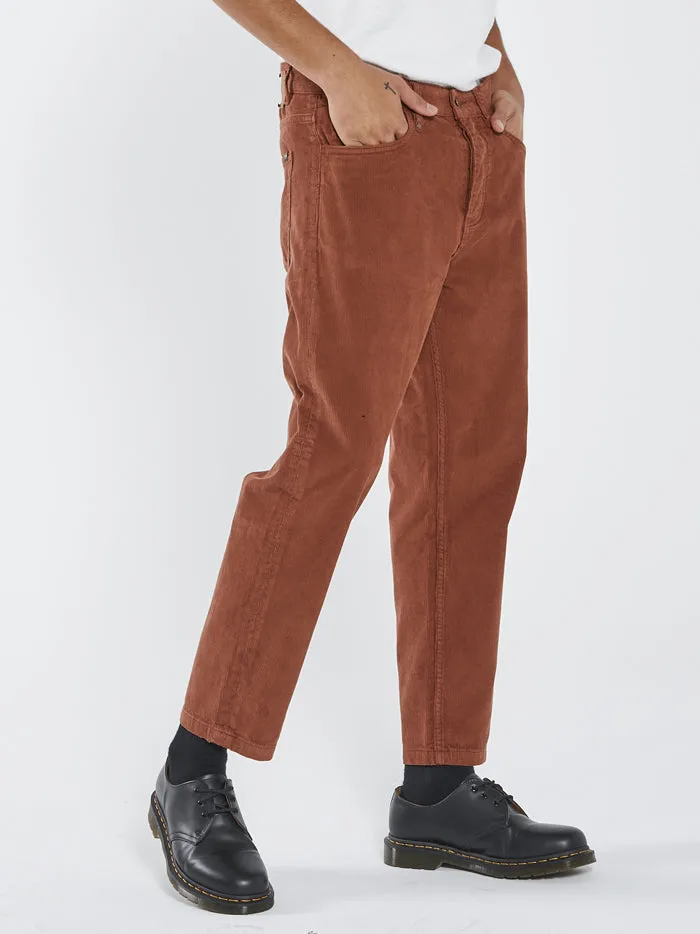 Mens Chopped Denim Cord Jean Coffee Thrills Denim
