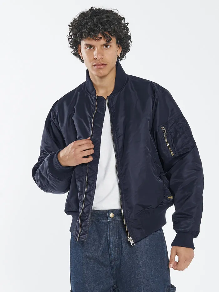 Mens Union Bomber Dark Navy Thrills Jackets