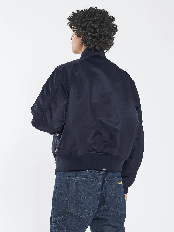 Mens Union Bomber Dark Navy Thrills Jackets