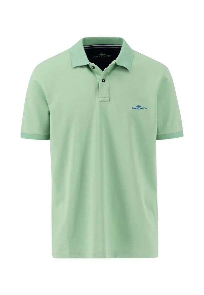 Polo Shirt Men FYNCHHATTON Polo Shirt Made Of High Quality Cotton Vivid Yellowpeestrong Bluenavyturf Greenwhite