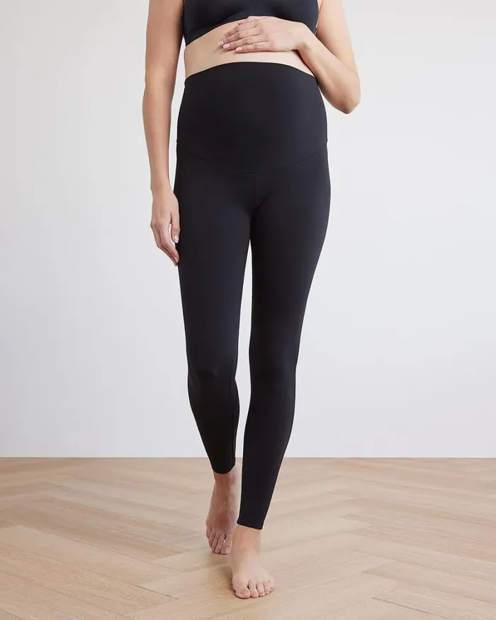 RWandCO Bottoms The Everyday Legging 8211 Thyme Maternity Black 8211 Women