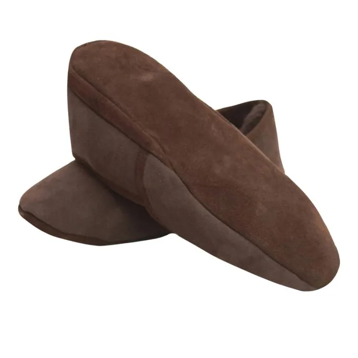 RWandCO Shoes Eastern Counties Leather 8211 Mens Full Sheepskin Turn Slippers Dark Brown 8211 Men RWandCO Shoes Eastern Counties Leather 8211 Mens Full Sheepskin Turn Slippers Dark Brown 8211 Men