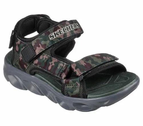 S Lights HypnoSplash 8211 Sun Breaks Black Olive Kids SKECHERS Kids UK Sizes 9525