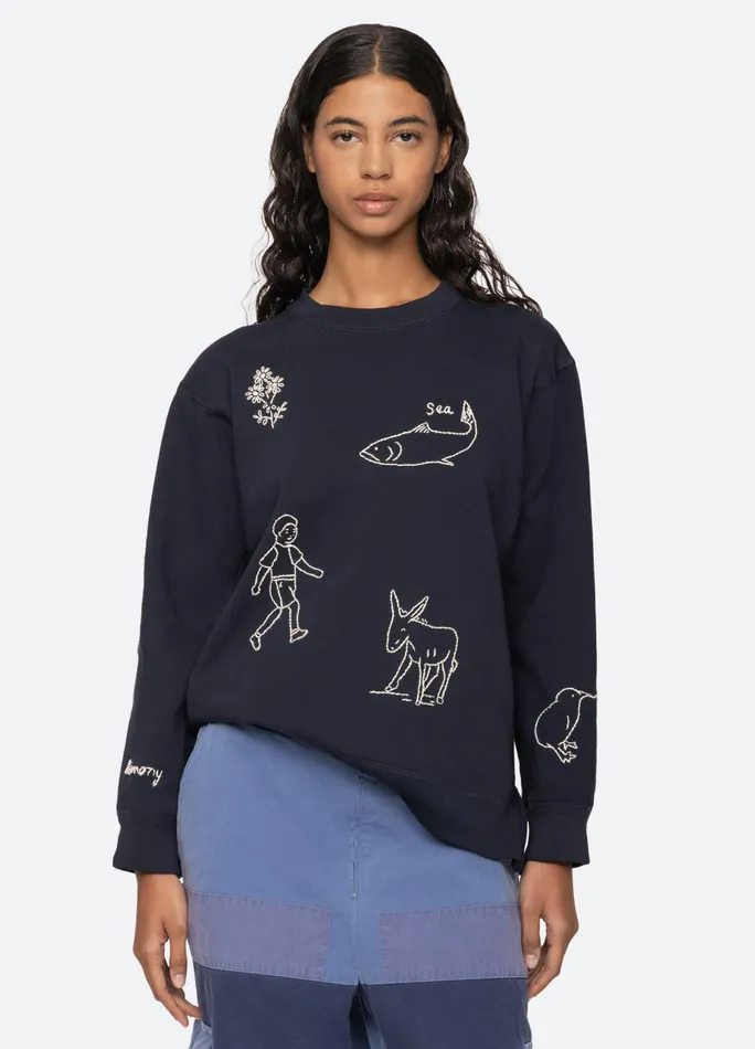 Sea New York Tops Demi Sweatshirt Navy 8211 Women
